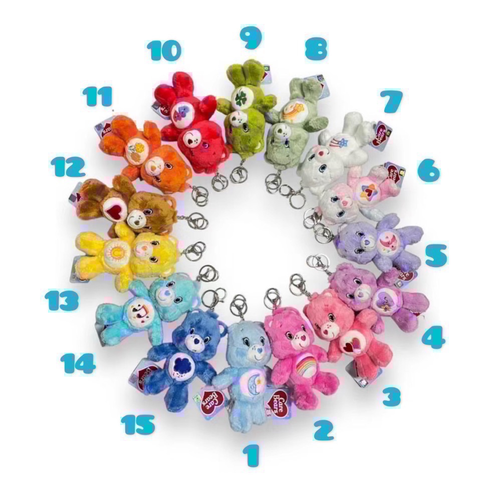 ❗️全現貨🔥泰國代購🇹🇭Carebears彩虹小熊鑰匙圈-細節圖2