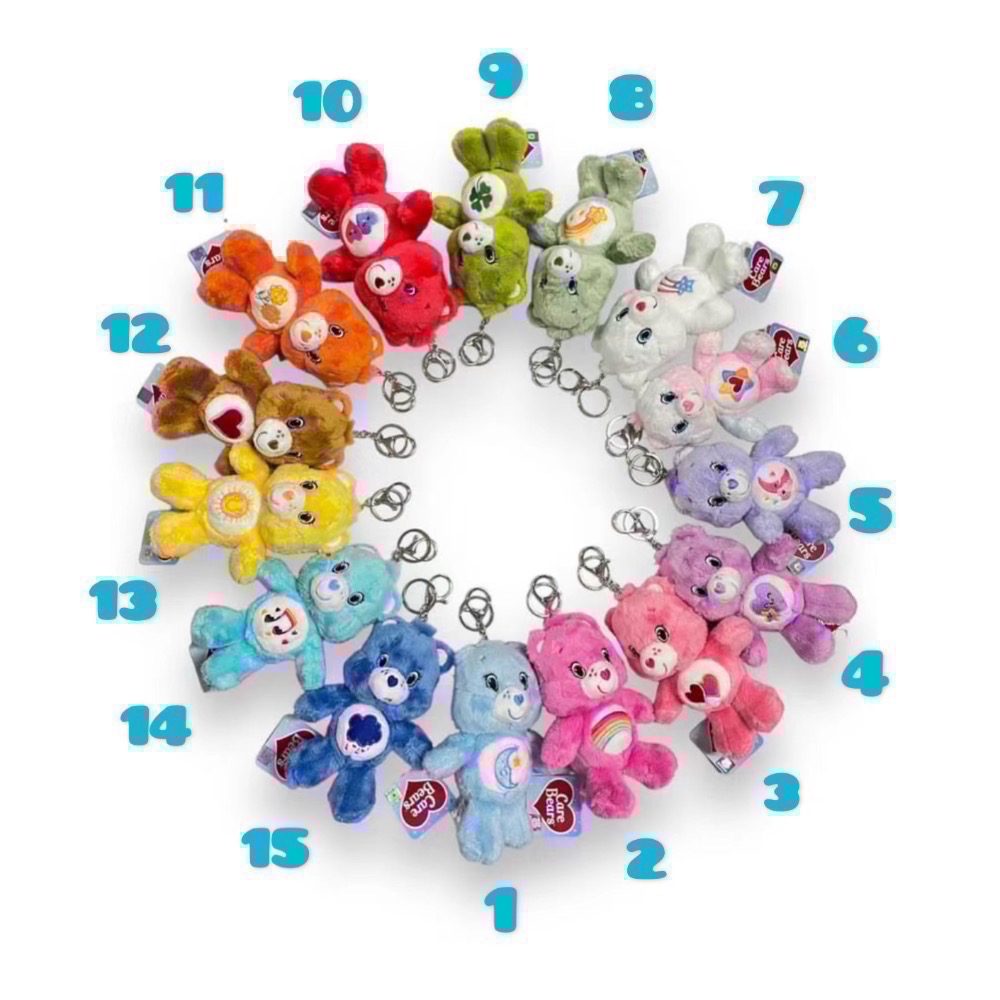 ❗️全現貨🔥泰國代購🇹🇭Carebears彩虹小熊鑰匙圈-細節圖2
