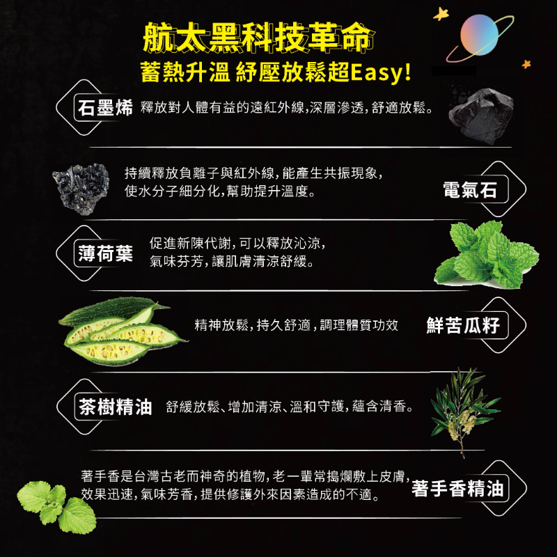 【華寶生醫】超導體石墨烯共振精油貼片10片一盒(電氣石顆粒添加)-細節圖4