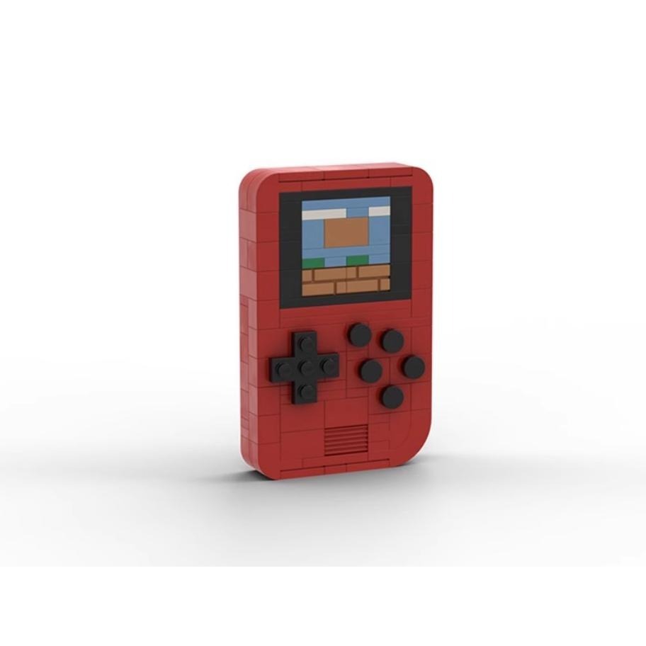 現貨全新未組[積木] Gameboy 掌上遊戲機 MOC 相容樂高 懷舊 禮物 擺飾 仿真-細節圖3