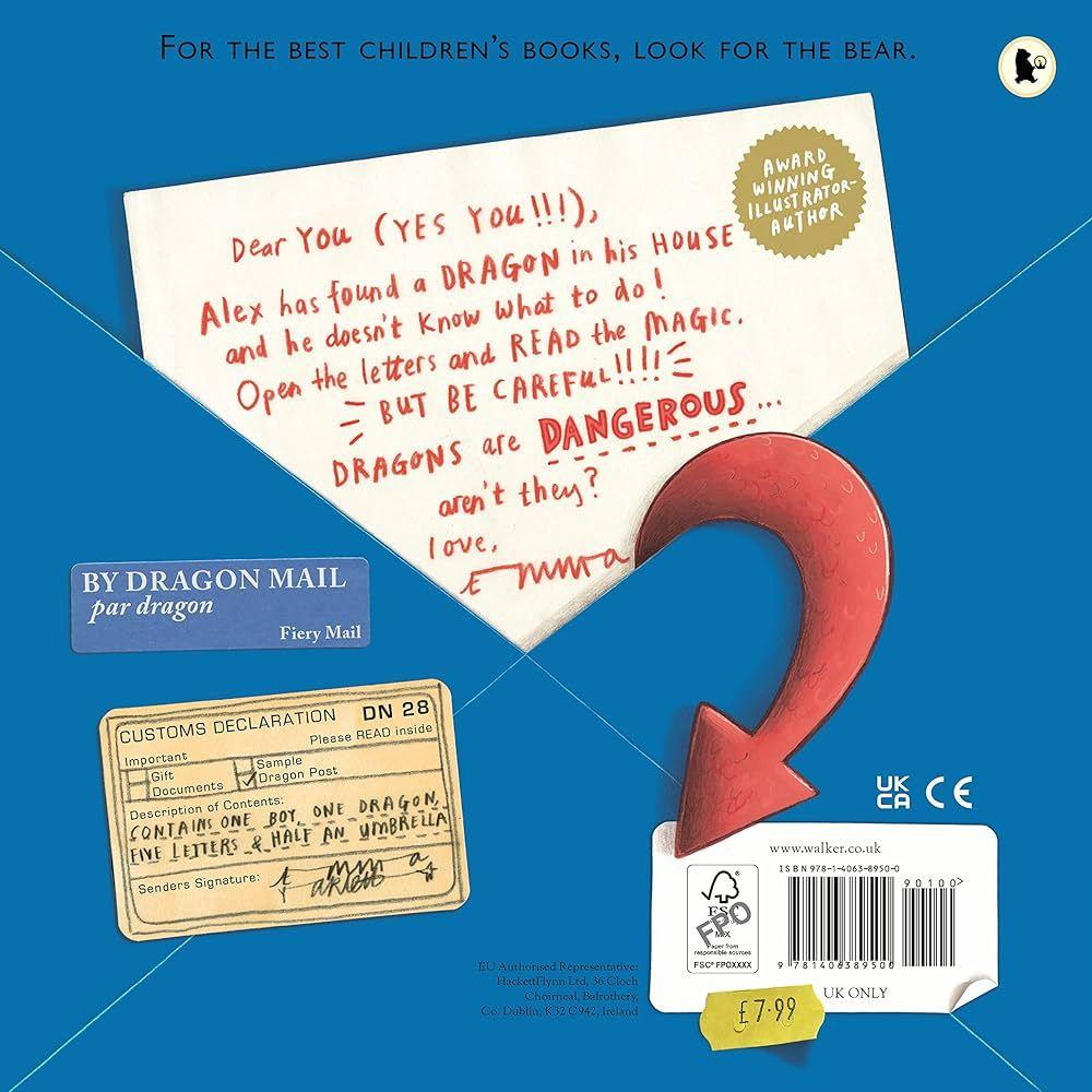 【Walker Books】平裝繪本 Dragon Post  (中譯: 龍的來信)-細節圖2