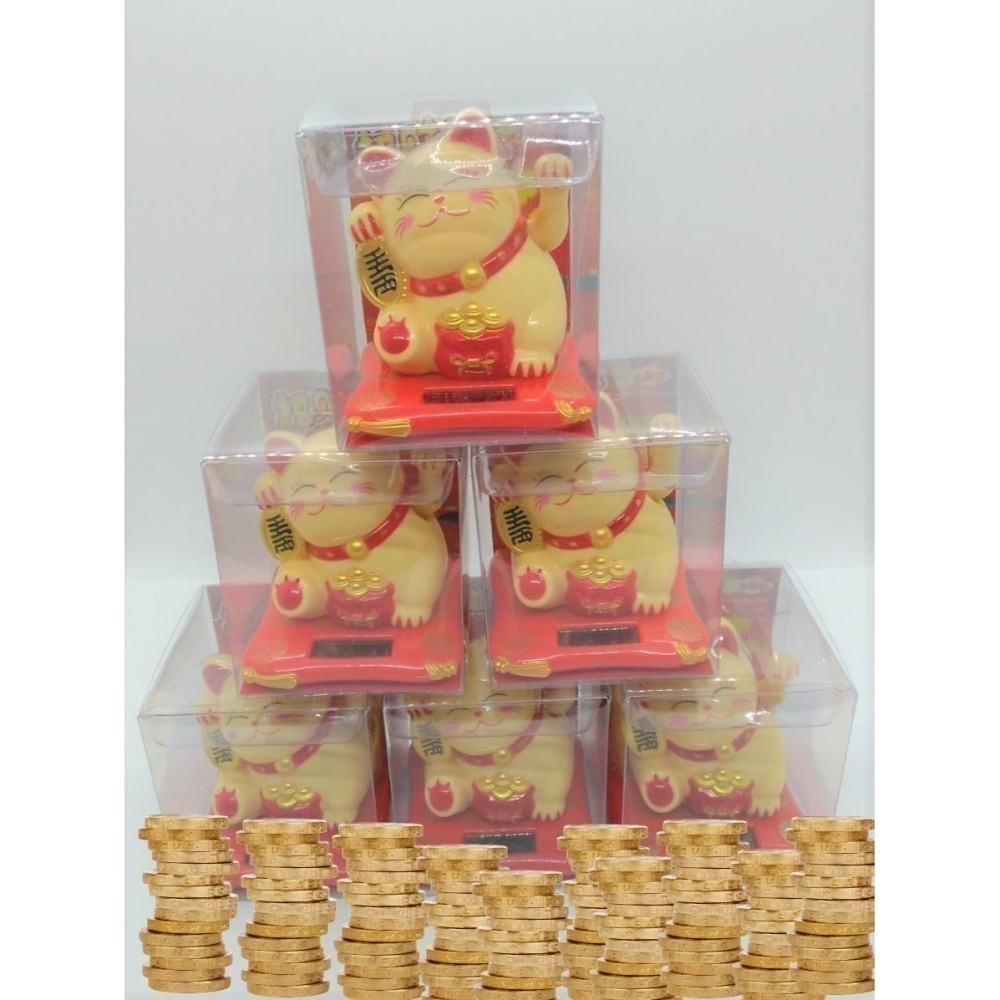 太陽能招財貓｜可愛小尺寸搖手貓 ｜招財轉運擺飾 ｜金運招財好物｜ 現貨秒出 ｜禮物首選｜愛麗絲的雜貨賣場-細節圖8