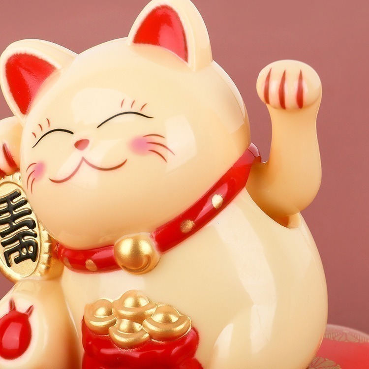 太陽能招財貓｜可愛小尺寸搖手貓 ｜招財轉運擺飾 ｜金運招財好物｜ 現貨秒出 ｜禮物首選｜愛麗絲的雜貨賣場-細節圖7