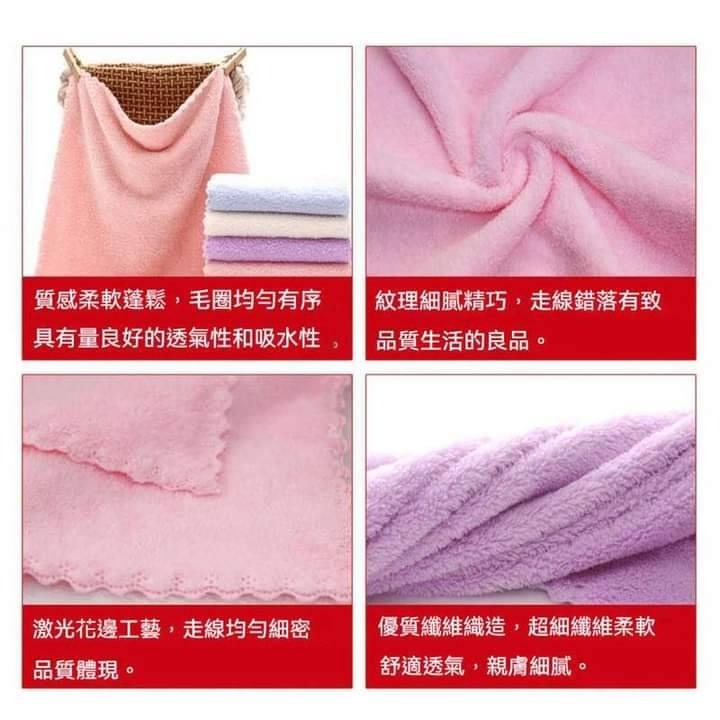 珊瑚絨小熊抹布 30×30cm｜可愛造型 吸水快乾 擦手巾 清潔布 愛麗絲的雜貨賣場-細節圖4