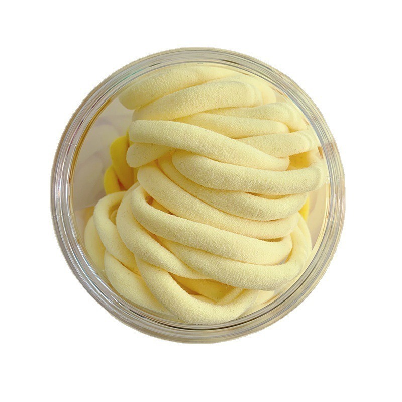 髮圈 50條漸變盒裝髮圈 少女無接縫 發繩 髮圈 高彈性 頭繩 糖果色 皮筋 毛巾圈 髮圈 台灣現貨 髮圈-細節圖3