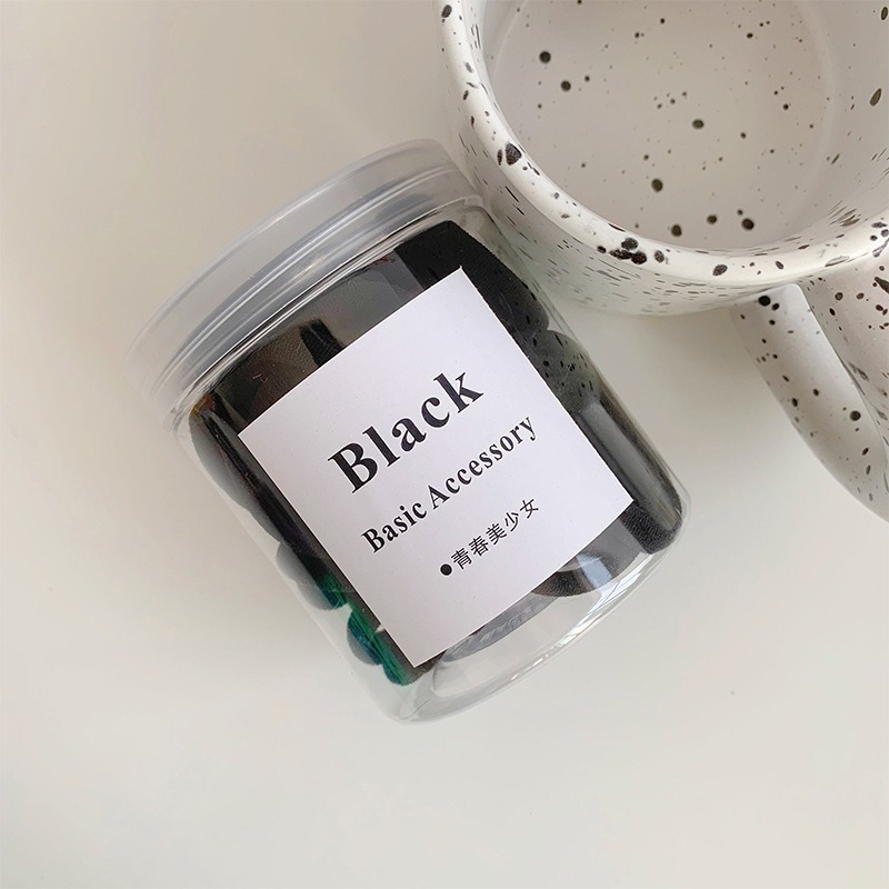 髮圈 50條漸變盒裝髮圈 少女無接縫 發繩 髮圈 高彈性 頭繩 糖果色 皮筋 毛巾圈 髮圈 台灣現貨 髮圈-細節圖7