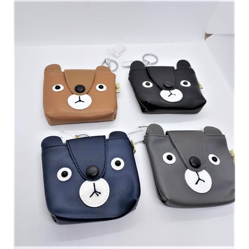 熊熊零錢包 小熊 厭世熊 療育 禮拜一厭世的臉 有吊扣如圖 可當鑰匙包 台灣賣家 台灣現貨 愛麗絲的雜貨賣場-細節圖6