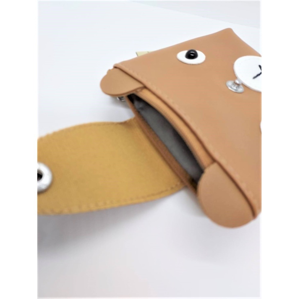 熊熊零錢包 小熊 厭世熊 療育 禮拜一厭世的臉 有吊扣如圖 可當鑰匙包 台灣賣家 台灣現貨 愛麗絲的雜貨賣場-細節圖7