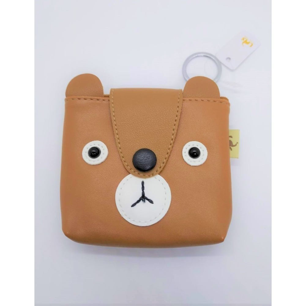 熊熊零錢包 小熊 厭世熊 療育 禮拜一厭世的臉 有吊扣如圖 可當鑰匙包 台灣賣家 台灣現貨 愛麗絲的雜貨賣場-細節圖11