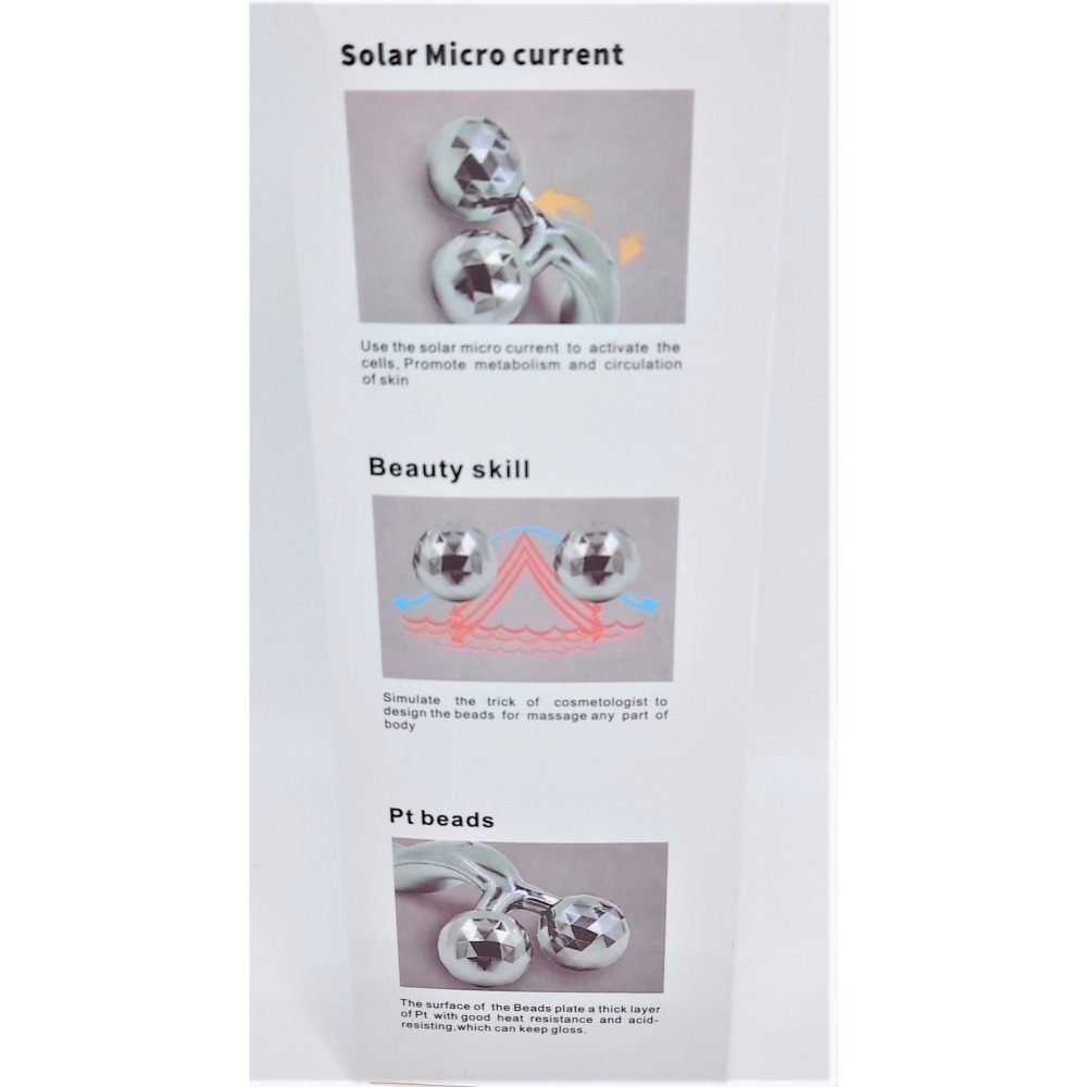 按摩~3D滾輪美容按摩棒 3D臉部按摩器 瘦臉儀 瘦臉神器 塑形 緊膚 滾輪 迷你美顏棒 台灣現貨 愛麗絲的雜貨賣場-細節圖5