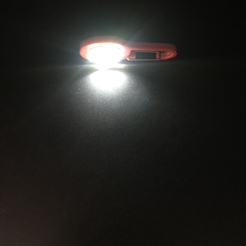 露營燈 鑰匙圈燈 COB LED登山扣燈 D扣燈 照明燈 扣環燈 掛勾燈 掛鉤燈 LED手電筒 背包便攜照明小掛燈 馬路-細節圖7