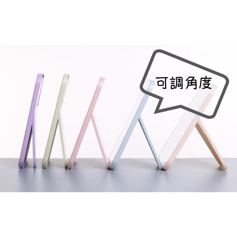 現貨-台式便攜隨身化妝鏡 可折疊 站立 平放 隨身鏡 立式鏡 台灣現貨 台灣賣家 銅板價 滿額免運 愛麗絲的雜貨賣場-細節圖2