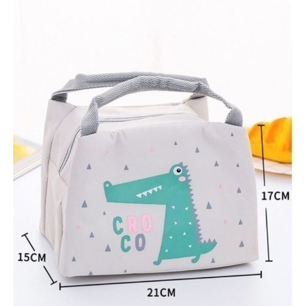 便當袋 萌寵 可愛卡通 便當袋 保溫袋 保溫便當袋 便當包 手提包 午餐包 環保防水 保溫 保冷 野餐袋 學生餐袋-細節圖3