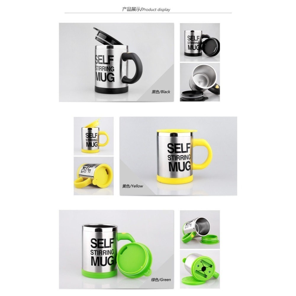 現貨不必等-自動攪拌保溫杯400ML 電動攪拌杯 不銹鋼內膽 食品級 安全衛生 現貨! 滿額免運 咖啡杯 台灣賣家-細節圖8