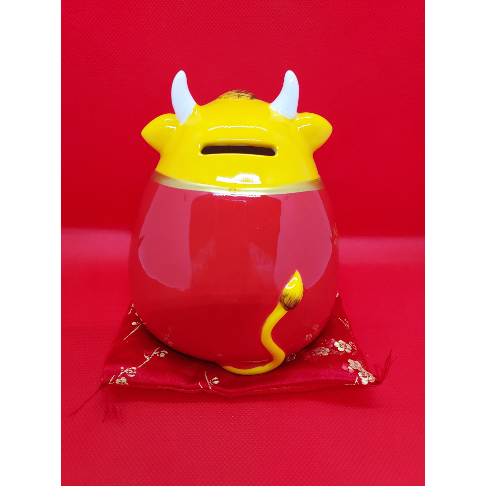 現貨 牛 十二生肖存錢筒 儲錢罐 客廳擺件 新年吉祥物 開業禮品 拜年 禮品 存錢罐 招財 可愛上市 滿額免運台灣賣家-細節圖5