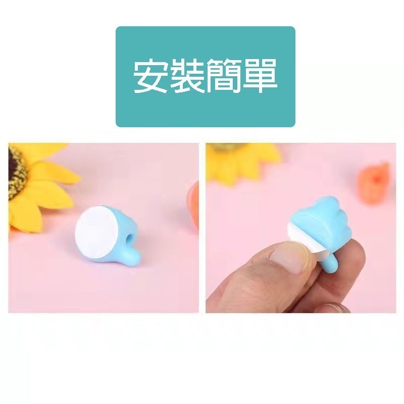 創意拇指理線器 迷你大拇指掛勾 拇指數據線整理 橡膠掛勾 充電線固定器 理線器 耳機線 拇指讚 創意掛勾-細節圖8