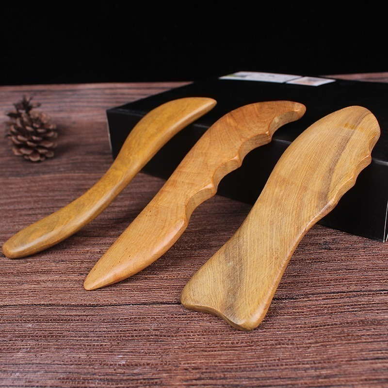 ✨香木S型刮痧板 穴道按摩 木質刮痧器｜三角雀 雙輪刮痧板｜台灣現貨 愛麗絲雜貨賣場-細節圖8