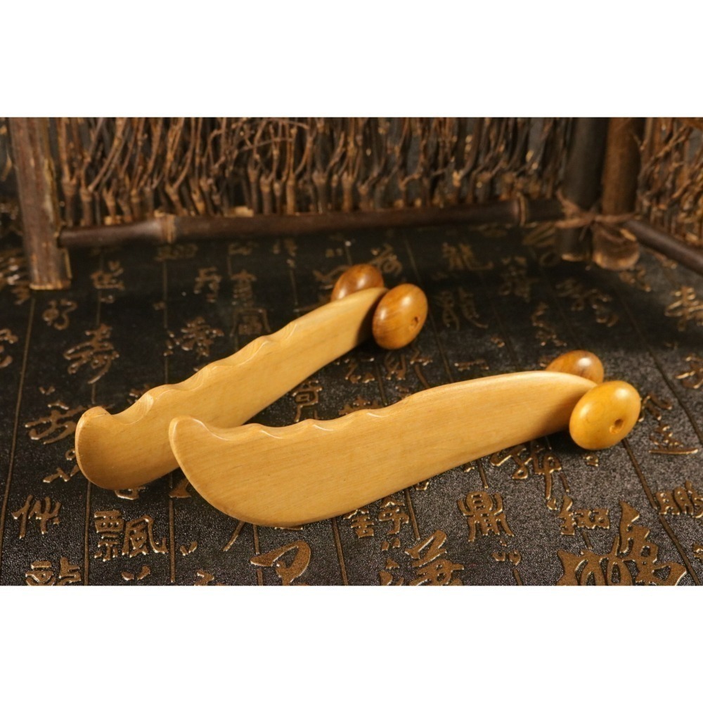 ✨香木S型刮痧板 穴道按摩 木質刮痧器｜三角雀 雙輪刮痧板｜台灣現貨 愛麗絲雜貨賣場-細節圖9