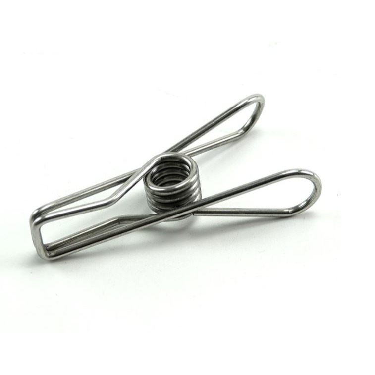 不銹鋼實心夾子 不鏽鋼曬衣夾 彈簧夾 內衣夾 襪夾 文件夾 褲夾 曬衣夾 衣物夾 台灣現貨 台灣賣家 線夾-細節圖4