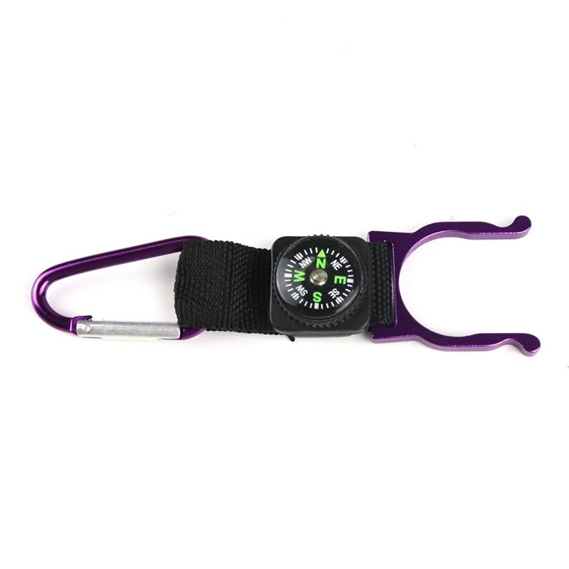 【指南針水瓶扣】寶特瓶扣環.礦泉水夾扣.水瓶掛扣.水瓶掛勾.保特瓶扣.登山扣.水瓶扣-細節圖2