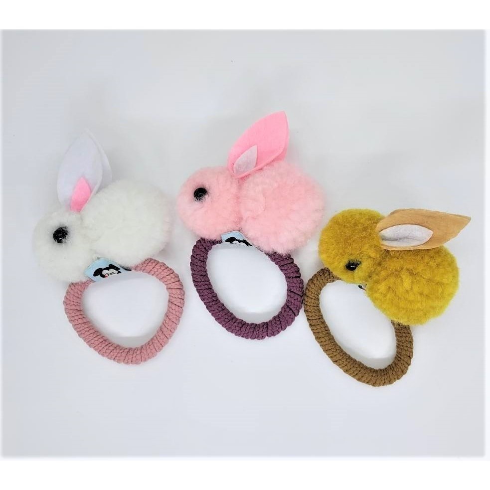 髮圈 兔子髮圈 髮圈 兔兔髮圈 絨毛髮圈 髮圈 兔 髮飾 兒童髮圈 台灣賣家 台灣現貨 愛麗絲的雜貨賣場-細節圖7