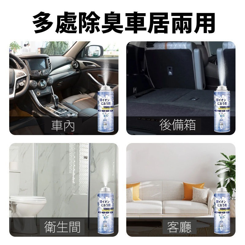 銀離子汽車除味劑 空調淨化劑 200ml 除臭劑 去異味 消臭 除臭 噴霧 汽機車用品-細節圖4