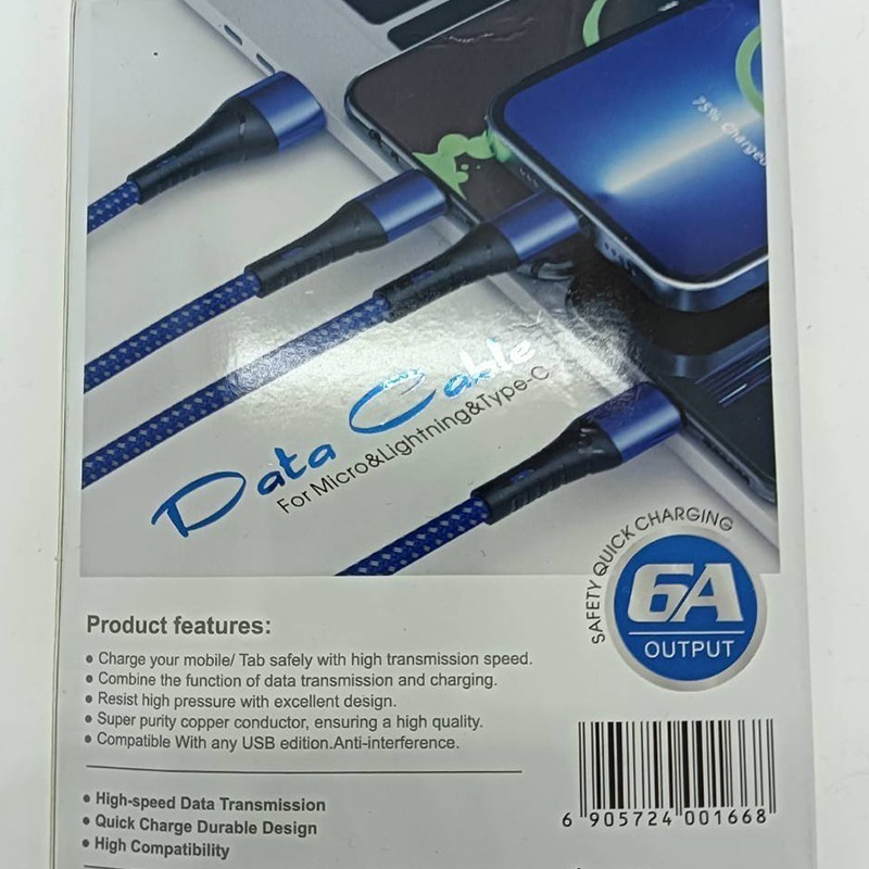 三合一充電線 一拖三 傳輸線 快充線 充電線 安卓充電線 type-c充電線-細節圖3