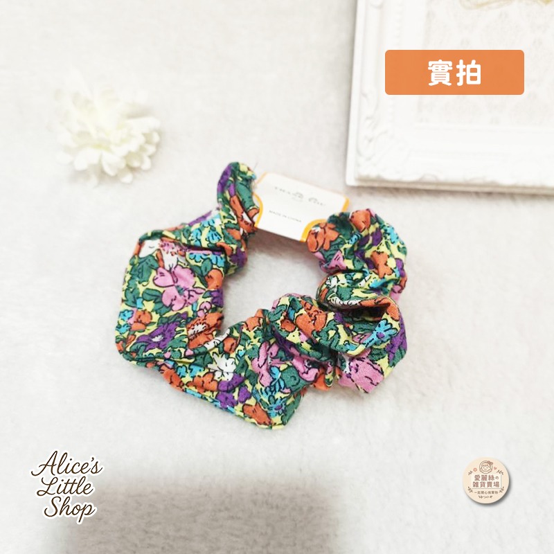 日系碎花大腸圈｜清新小花髮圈｜甜美百搭髮飾｜高彈力髮束｜馬尾丸子頭髮圈 愛麗絲的雜貨賣場-規格圖10