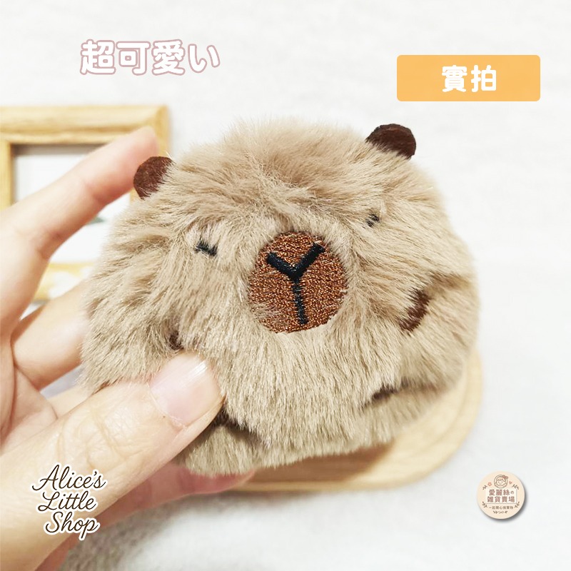 卡皮巴拉吊飾 水豚吊飾 包包掛件 療癒系動物鑰匙圈 日系可愛掛飾 愛麗絲的雜貨賣場-細節圖3