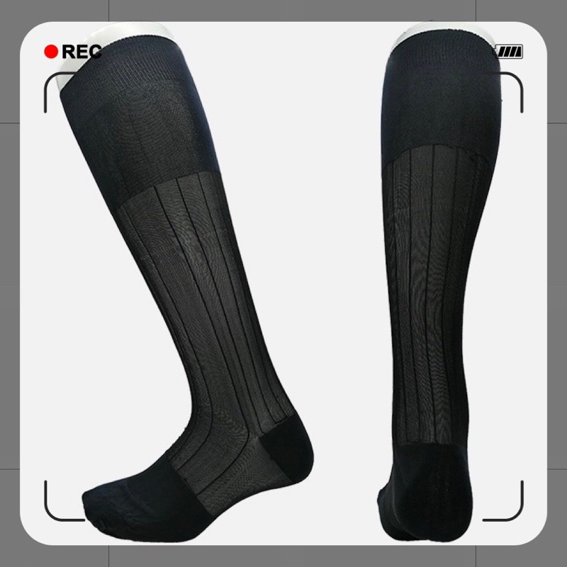 【現貨速出】15 紳士絲襪 TNT絲襪 直條紋款 腳尖腳跟加固 束口加長款 長筒絲襪 錦綸絲襪 長筒絲襪 男襪 襪夾-細節圖3