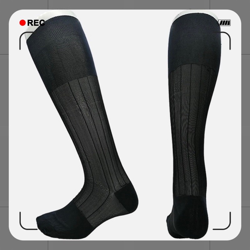 【現貨速出】15 紳士絲襪 TNT絲襪 直條紋款 腳尖腳跟加固 束口加長款 長筒絲襪 錦綸絲襪 長筒絲襪 男襪 襪夾-細節圖3