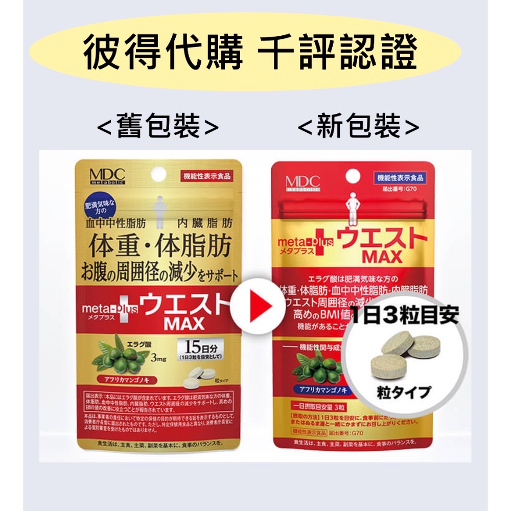 <🇯🇵現貨>MDC 鞣花酸 中性脂肪 內臟脂肪 31日 93粒