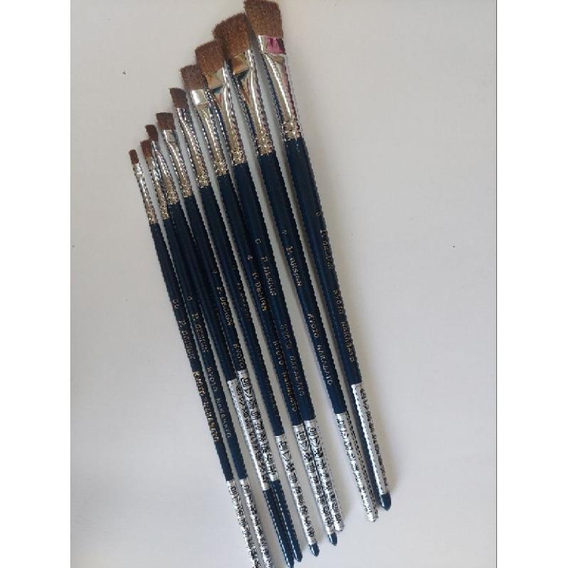 日本 彩繪筆 神像 木偶 木雕 塗刷 塗裝 刷 刷毛 筆刷 畫筆 動物毛 化色 妝佛 筆 耐用 耐溶劑 水性 油性-細節圖2