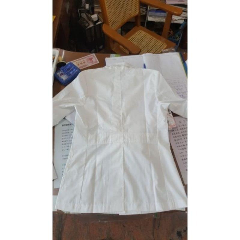 超薄款 醫師服 藥師服 半身 白袍 長袖 純白 醫師袍 醫生袍 醫生服 醫師 藥師 藥劑師 制服 短版-細節圖2