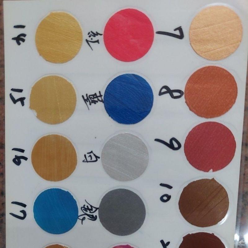 閃光漆 金屬漆 金屬 光澤 布料 染色 布畫 珠光 效果 金 銀 彩繪 宣紙 唐卡 美術 布畫 神像 佛像 神佛 214-細節圖2