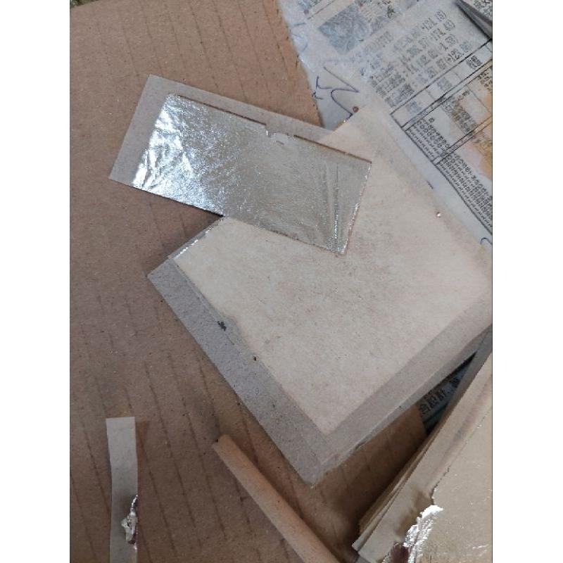 仿金箔 仿銀箔 金箔 銀箔 金色銅箔 銀色鋁箔 玫瑰金箔 純金箔 純銀箔 貼箔液 護箔腊面金油 按金筆-細節圖4