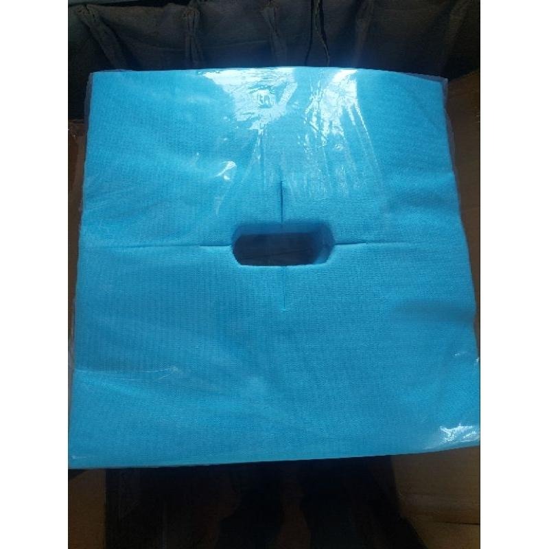 十字 洞巾 美容 拋棄式 厚款 薄款 臉部區塊 40*40cm 100張 一次性 十字洞 紙 洞巾 40公分 拋棄式洞巾-細節圖5