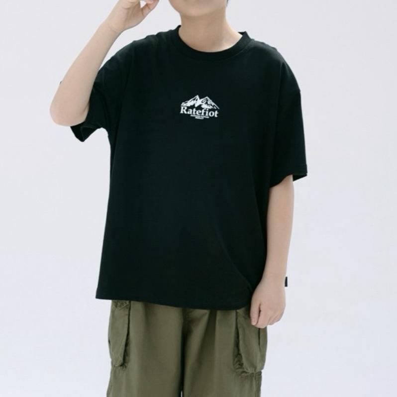 上衣｜山脈印花上衣 短袖上衣 男童上衣 男童潮流上衣-細節圖3