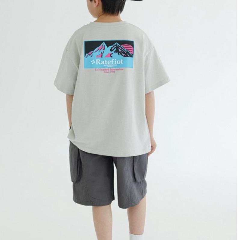 上衣｜山脈印花上衣 短袖上衣 男童上衣 男童潮流上衣-細節圖5