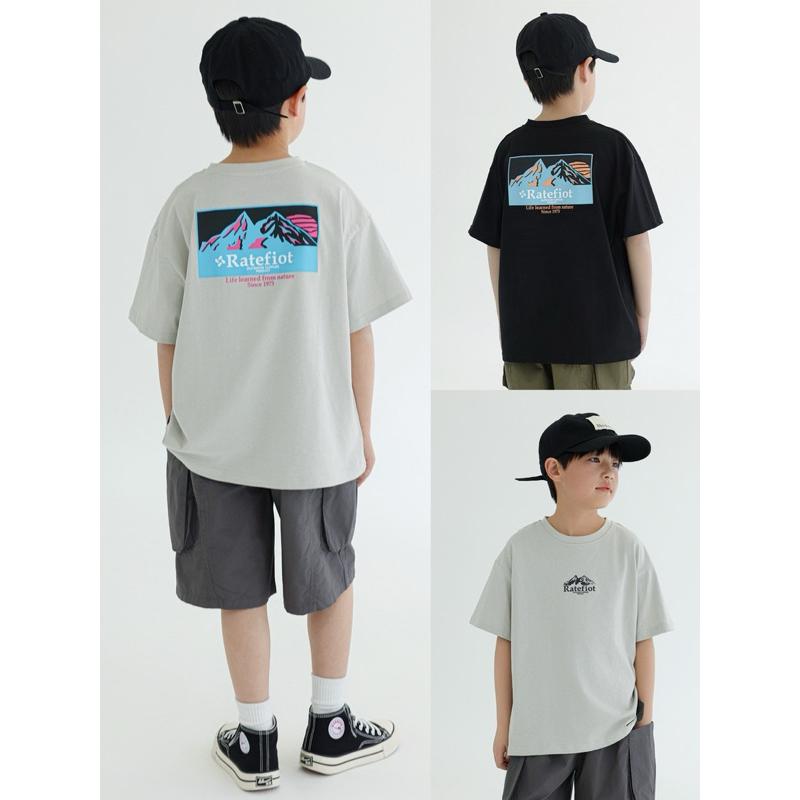 上衣｜山脈印花上衣 短袖上衣 男童上衣 男童潮流上衣-細節圖8