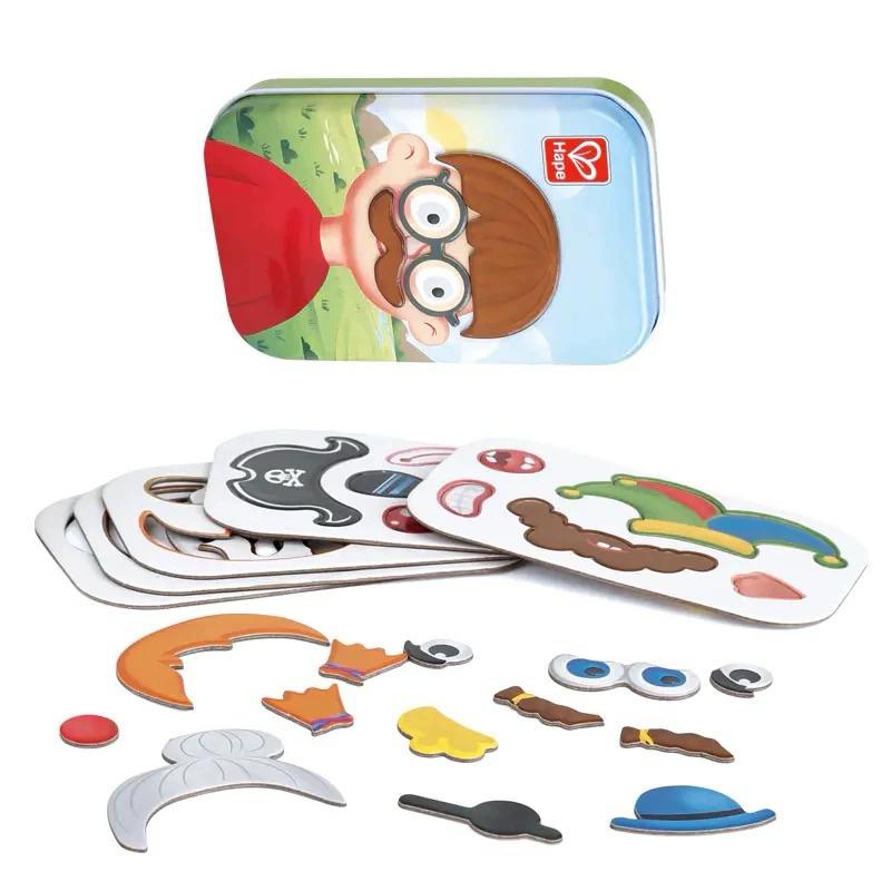 玩具｜德國hape便攜 鐵盒玩具 釣魚玩具 磁吸變裝玩具 玩具-細節圖3