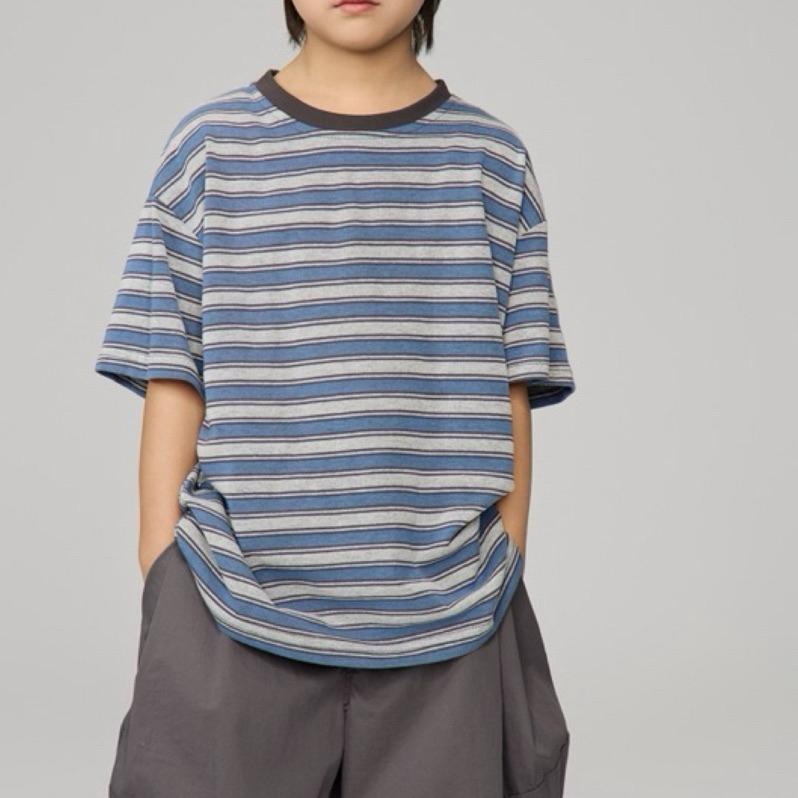 上衣｜2025 夏季條紋寬鬆上衣 男童上衣-細節圖3