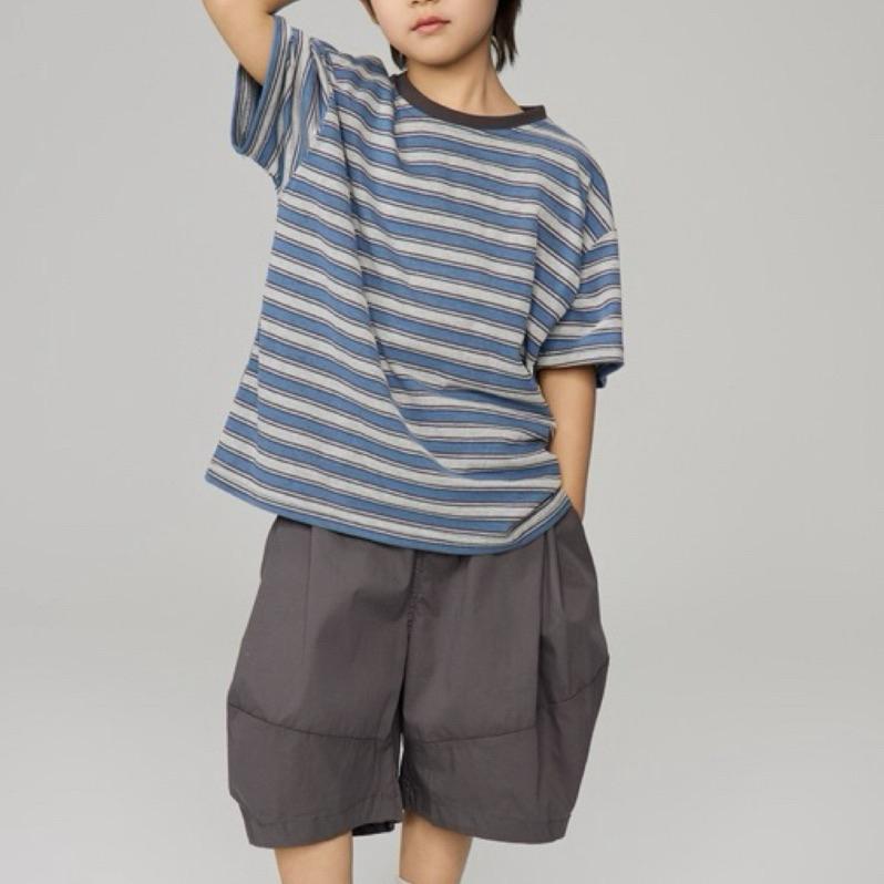 上衣｜2025 夏季條紋寬鬆上衣 男童上衣-細節圖4