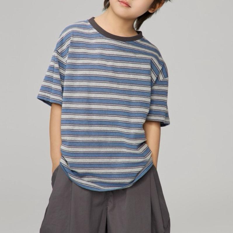 上衣｜2025 夏季條紋寬鬆上衣 男童上衣-細節圖6