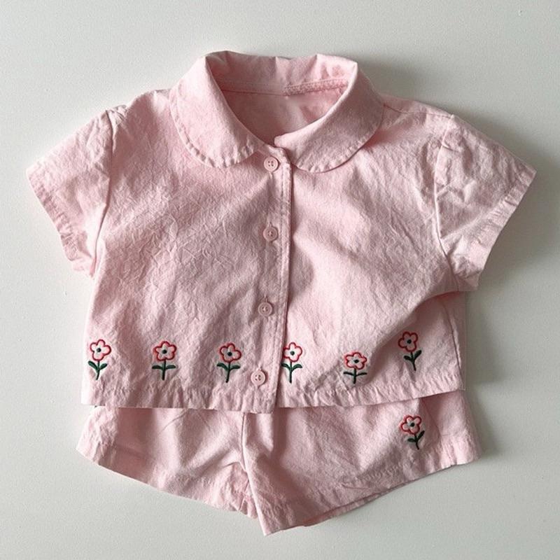 女寶系列｜夏季花朵兩件套裝 女寶套裝-細節圖3