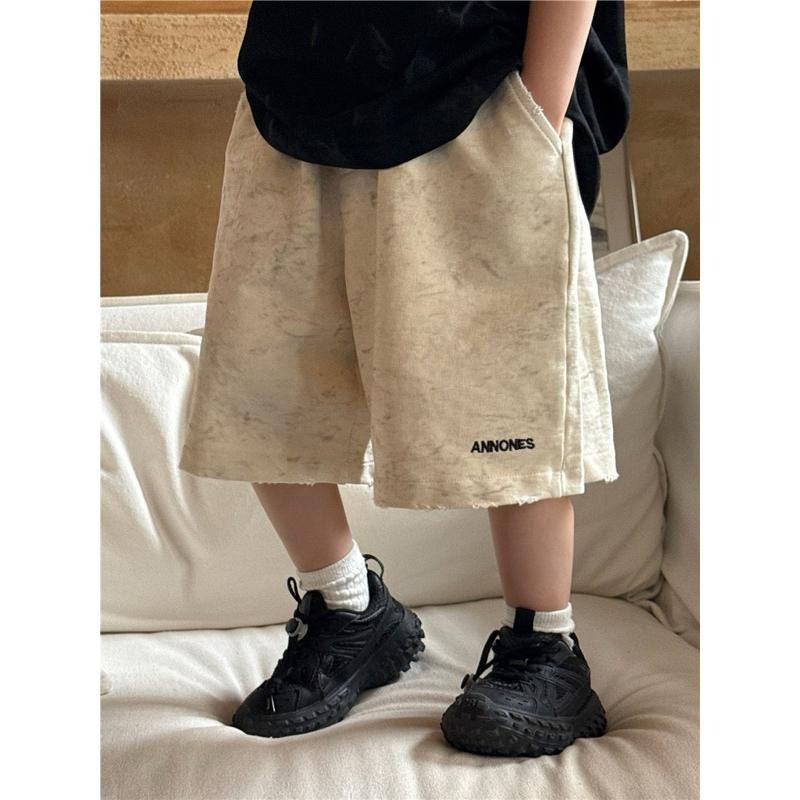 下裝｜磨破針織短褲 男童短褲-細節圖3