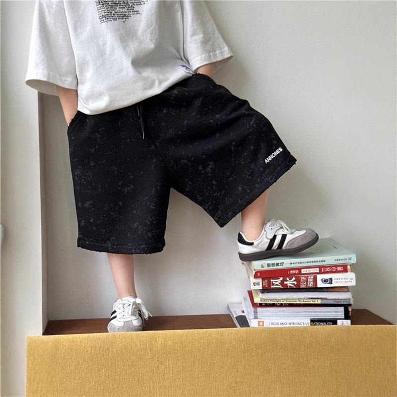 下裝｜磨破針織短褲 男童短褲-細節圖5