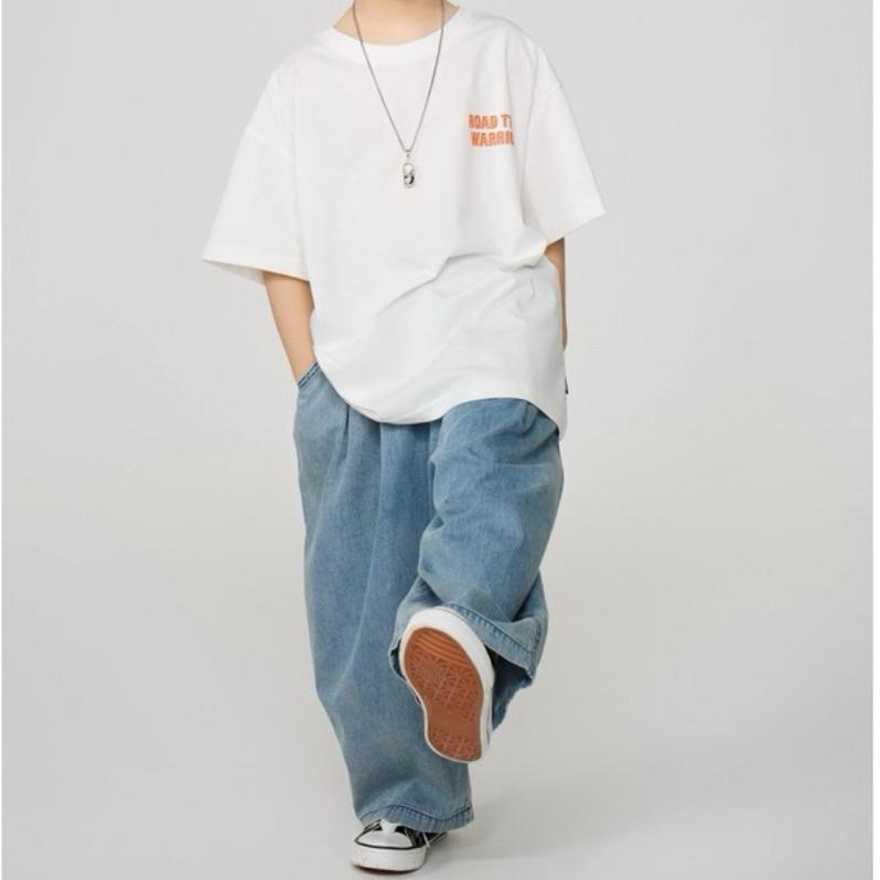 下裝｜夏季薄款寬鬆牛仔褲 男童牛仔褲-細節圖2