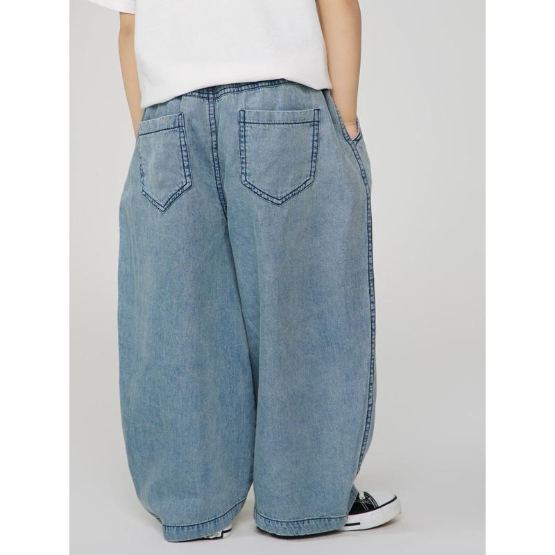 下裝｜夏季薄款寬鬆牛仔褲 男童牛仔褲-細節圖3