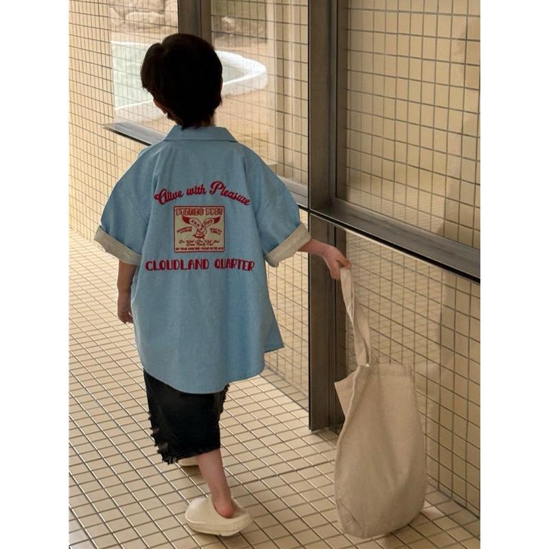 上衣｜復古刺繡襯衫 男童上衣 男童襯衫-細節圖5